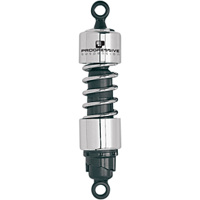 Progressive Suspension Shocks - 412 Cruiser Series - Chrome - 12" - Standard