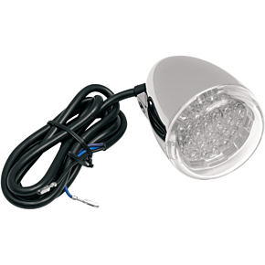 Turn Signal - Red LED - Chrome/Clear 8500C-LED-R