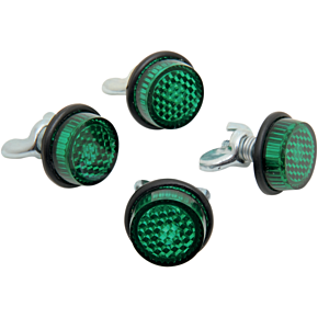 License Plate Reflectors - 4ct - Green CH4G