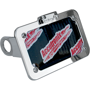Accutronix Side Mount License Plate Assembly - Chrome LPF114HV-C