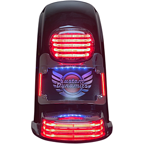 Custom Dynamics Turn Signal Eliminator/Illuminated Tri-Frame - Chrome TS-ELIM-06HW-C