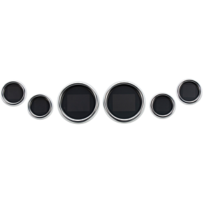 Dakota Digital MLX 6-Gauge Instrument Kit - Chrome Bezel MLX-8604