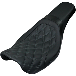 Danny Gray Weekday™ 2-Up Seat - Double Diamond w/ Gray Stitching - Black 22-608DIA