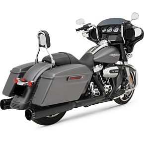 Khrome Werks 4.5" Mufflers for Touring - Black with Klassic 202825