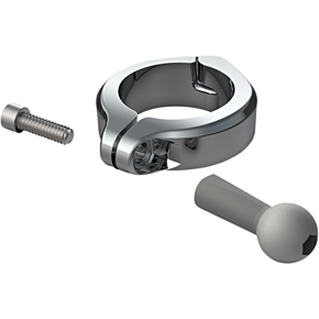 Ball Mount - Aluminum Clamp - 1-1/2" Handlebars - Chrome 50134