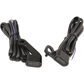 LED Handlebar Marker Lights - Black/Smoke 2040-2143