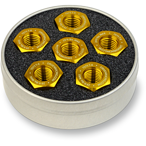 Aluminum Sprocket Nuts - Gold - M10 x 1.0 DSN6GD