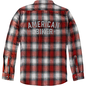 American Biker Mr Piston Flannel Shirt - Red - Medium ABBPISTON27ST61RDMR