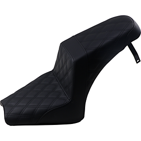 Step Up Seat - Lattice Stitched - Black