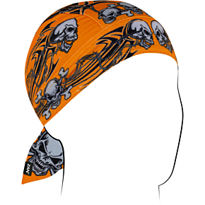 SportFlex® Flydanna® - Orange Tribal Skull ZL669