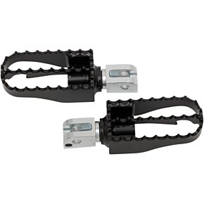 BURLY BRAND MX Footpegs - Passenger - Black/Chrome B13-1008B