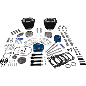 129" Power Package - HPT496 - Gear Drive - Oil Cooled - Black w/o Highlights - 107" M8 310-1397
