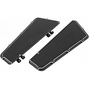 Driver Floorboards - Black - Beveled 15-410