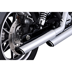 3" Twin Slash Slip-On Muffler - Chrome 16337