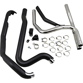 Cobra Powerport Dual Headpipes - Black 6254RB