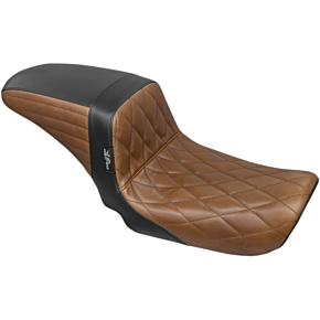 Le Pera Kickflip Seat - Diamond - Black/Brown - FXD '06-'17 LK-591DMBRNBK