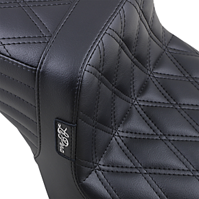 Le Pera Tailwhip Seat - Double Diamond - Black - XL '10-'22 LK-586DD