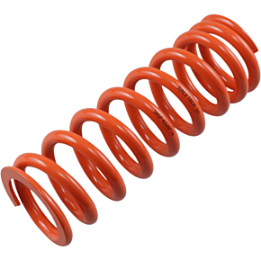 Race Tech Progressively Wound Shock Spring - Orange - P10 - Spring Rate 375 lbs/in