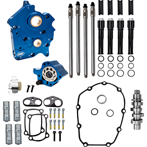 Cam Chest kit - 496 Chain Drive Cam - Oil Cooled - Black Pushtubes - M8 310-1379