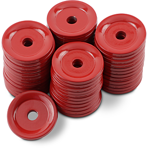 Support Plates - Red - Round - 48 Pack ARG-3790-48