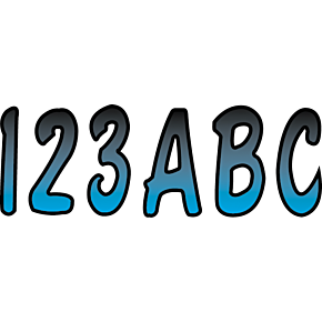 I.D. Sticker Kit - 200 Series - Blue Gradation BJBKG200