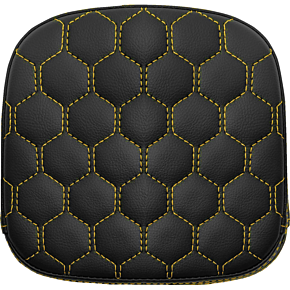 Sissy Bar Pad - Honeycomb - Gold Stitching 040749GOL