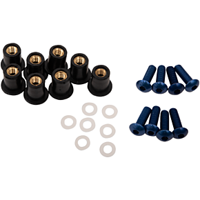 PUIG Windscreen Screw Kit - Blue