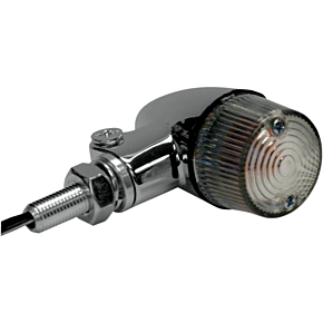 K and S Technologies Marker Light - Single Filament - Chrome/Clear