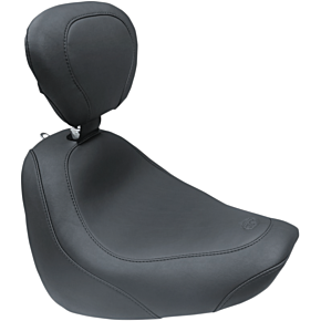 Seat - Wide Tripper™ Solo - with Backrest - Smooth - Black 79336