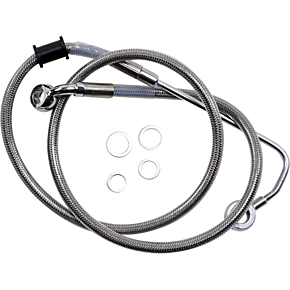 Brake Line - +4" - Stainless Steel - '15-'17 Softail 1741-5766