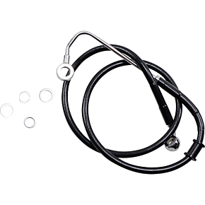 Brake Line - +4" - Black - '15-'17 Softail 1741-5772