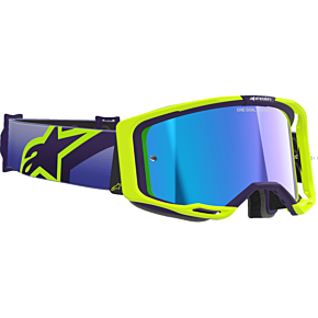Vision 8 Goggle - Corp - Purple/Yellow Fluo - Blue Mirror Lens 5101625-3161