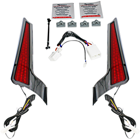 Fascia LED Light Panels - Chrome/Red CD-FASCIA-HD-RC