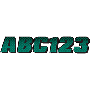 I.D. Sticker Kit - 300 Series - Teal Gradation TEBKG300