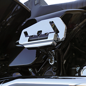 Forged Passenger Floorboard Mounts - Chrome 410-034
