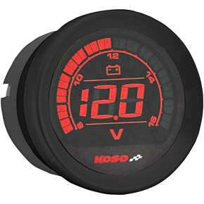 Koso North America 2" Voltmeter Gauge - Black BA050310