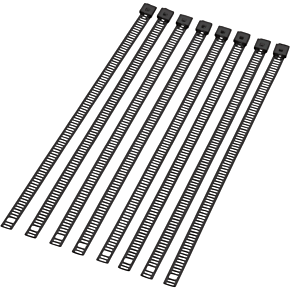 Moose Racing Cable Tie - Black - 8" - 8 Pack