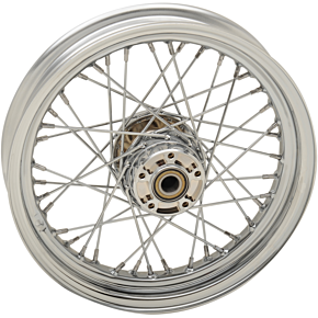 Front Wheel - Dual Disc/ABS - Chrome - 16"x3.00" - '08+ FLT 0203-0619