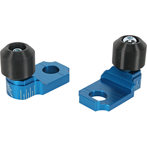 Axle Block Sliders - Kawasaki ZX-10R - Blue DRAX-105-BL