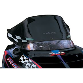 Windshield - 12" - Black - Polaris 11320