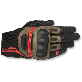 Alpinestars Highlands Gloves - Black/Brown/Red - 2XL