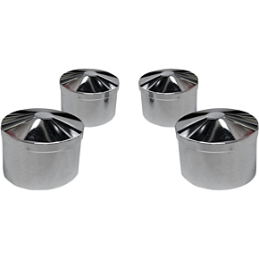 Cover - Head Bolt - Round - Chrome HBC-302-CH