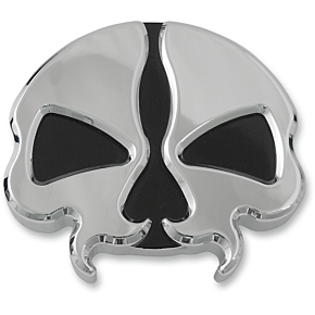 Gas Cap - Vented Split Skull - Chrome 0703-0785