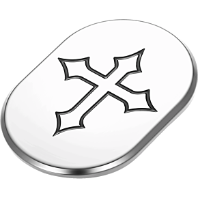 Antenna Cover - Right Rear Fender - Cross - Chrome FD41-AC-SS-RT