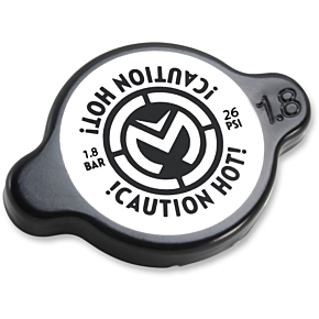 Moose Racing High Pressure Radiator Cap - Black - 1.8 bar