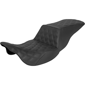 Saddlemen Step-Up Seat - Full Lattice Stitch - Black - FLH 808-07B-195