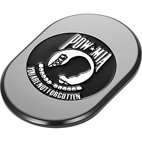 Antenna Cover - Left Rear Fender - POW-MIA - Black FD55-AC-BLK-LT