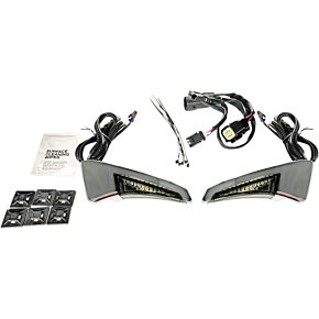 Custom Dynamics Sequential Tour Pak Seat Back Rest LED Lights - Chrome/Smoke - CVO CD-TPBR-14BCMSC