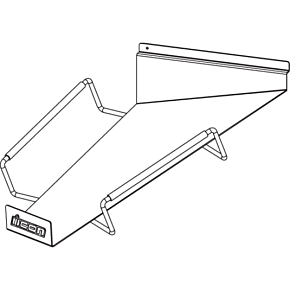 Slatwall Helmet Display Shelf - Left Hand 9903-0494