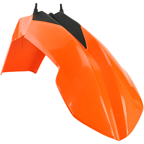 Acerbis Plastic Front Fender - Orange/Black - SX65
